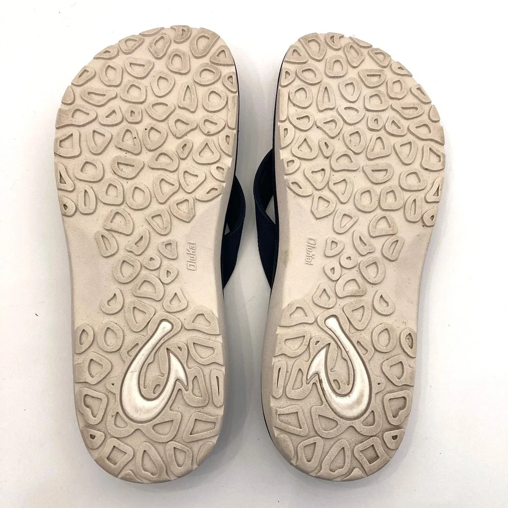 OluKai Ohana Sandals Flip Flops Slides Thong Mens 12 EU 45 Blue